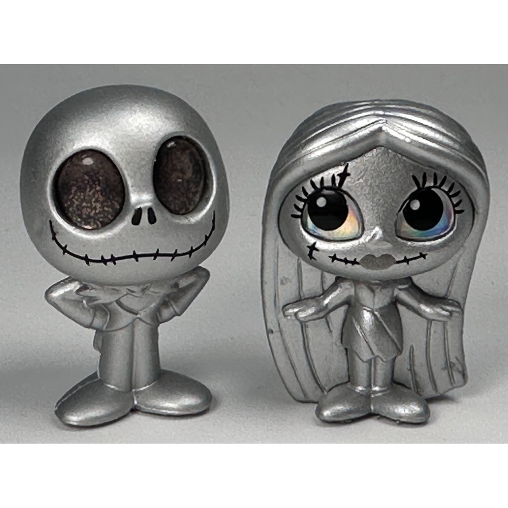 Disney Doorables JACK SKELLINGTON & SALLY Nightmare Before Christmas D100 SILVER